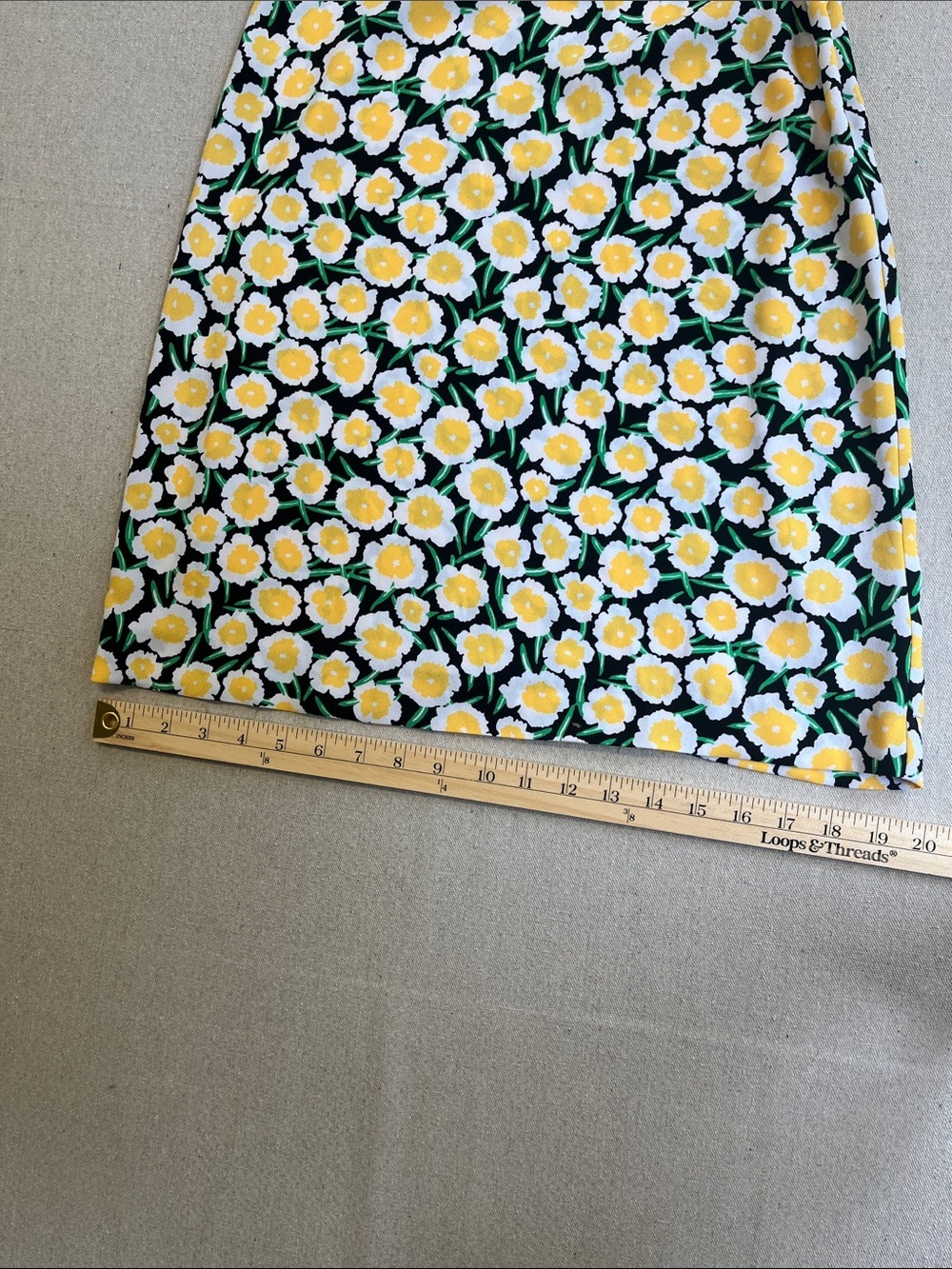 Diane Von Furstenberg Floral Mini Dress Yellow Daisy Print Size 2 - Picture 6 of 13